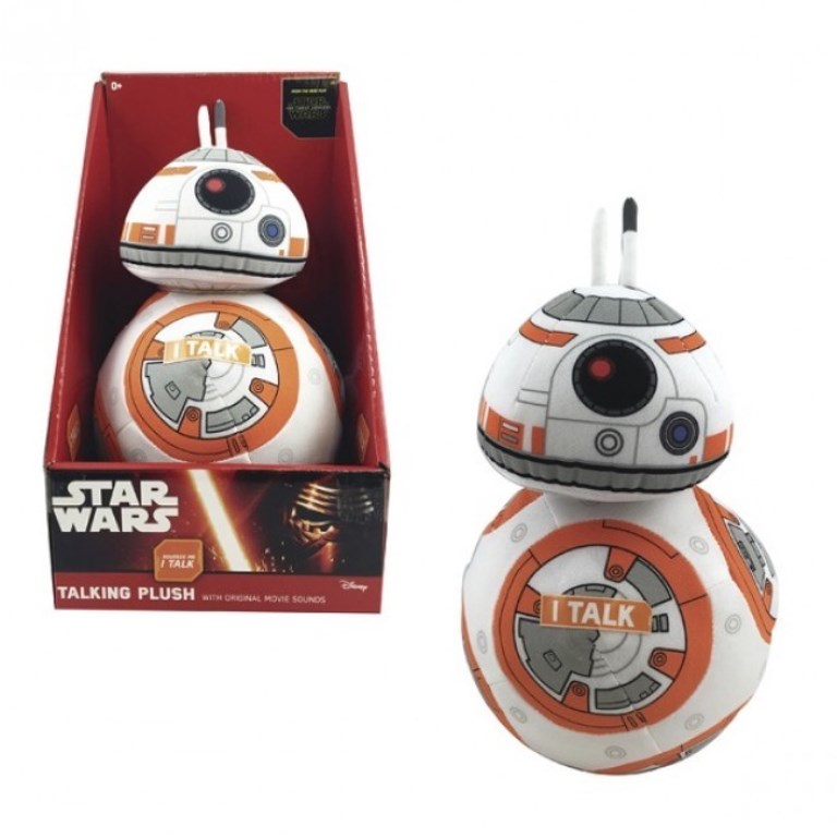 Mascota de plus 22 cm cu sunet bb8 din razboiul stelelor!